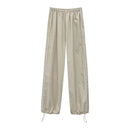 Y2K Baggy Cargo For Women Drawstring Elastic Low Waist Parachute Sweatpants Loose Hippie Pants Trousers