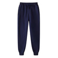 Men's Black Sport Casual Sweatpants 2024 Autumn Winter Warm Fleece Lined Ankle-Banded Trouser With Pocket Plus SIze Baggy Pants