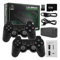 4K HD Wireless Controllers 40000+ Games 2.4G Arcade Console Support TF Card Expansion TV Mini Game Console Max 256GB for PS1
