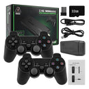 4K HD Wireless Controllers 40000+ Games 2.4G Arcade Console Support TF Card Expansion TV Mini Game Console Max 256GB for PS1