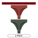 CINOON 2Pcs/Lot Women Sexy 5 Color Panties Low-waist Comfort Underwear G String Thong Breathable Lingerie Temptation Intimates