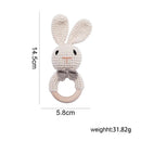 1PC Wooden Baby Rattles Toy Rotating Animal Shaped Matching Blocks Toy Baby Exercise Coordination Puzzle Montessori Toy Kid Gift