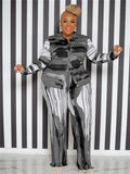 Perl Plus Size Two Piece Outfits Tie Dye Women Fall Clothing Fashion Top and Pants Leggings Matching Set Autumn Tracksuit Xl-5xl