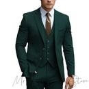2024 New Men's Formal Fit Single breasted Elegant man suit Customized Casual Business Office Jacket 3 Piece Set Comfortable