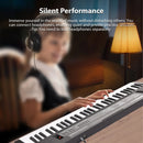 BIGFUN 61 Key Electronic Keyboard Piano Dual Speakers 8 Tones 5 Rhythms 5 Drums Percussions 6 Demos Musical Instrument with Mic