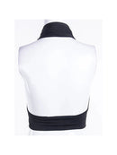 Women Strappy Cross Over Front Cut Out Halter Neck Sleeveless Backless Crop Top Bandage Vest Summer Sexy Tops Woman Clothes S-XL