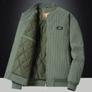 Men's Fashion Casual Warm Corduroy Outwear Men's Thick Cotton Jacket Coat Large Size New Autumn Winter Stand Collar Slim Jacket