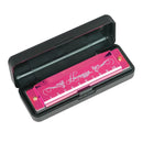 Professional 10 Hole 20 Tone Harmonica Color C Tone Harmonicas with Case Christmas Gift for Beginners Harmonica Hohner