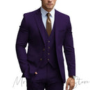 2024 New Men's Formal Fit Single breasted Elegant man suit Customized Casual Business Office Jacket 3 Piece Set Comfortable
