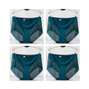 4pcs Sexy Lace Panties Women's Underpants Large Size Mid-Rise Waist Briefs Breathable Lift buttocks Female Underwear