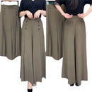 Elegant High-End Southeast Asian Cross-Border Thin Skirt Women's Loose-Fit Medium-Age Mother Bell Bottoms Anti-Wrinkle