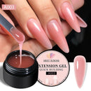 MEET ACROSS 8ml Aurora Extension Nail Gel Polish Glitter Sparkling Nail Art Semi Permanent Building Gel For Nails Manicure