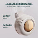 (Travel, shopping) Silent fan, adjustable, rechargeable and rotating, the best gift for summer