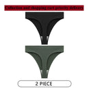 CINOON 2Pcs/Lot Women Sexy 5 Color Panties Low-waist Comfort Underwear G String Thong Breathable Lingerie Temptation Intimates
