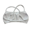 V Sculpt Bralette Seamless Padded Yoga Top Bra Stretchy Gym Crop Top with Adjustable Straps Light Support Workout Sports Bra