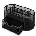 1pc Metal Multifunctional Pen Holder Office Supplies Creative Cool Crafts Desktop Hollow Storage Box