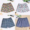 3-4Pcs Cotton Mens Boxers Shorts Loose Sleep Underpants High Quality Printed Casual Panties Comfortable Homewear Men Underwear