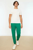 Trendyol TYZA Men's Sweatpants Knit Casual Plain Elastic Cuff Regular Fit Pants Casual Pants Sweatpants Elastic Cuff Regular Fit