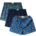 3-4Pcs Cotton Mens Boxers Shorts Loose Sleep Underpants High Quality Printed Casual Panties Comfortable Homewear Men Underwear