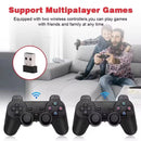 جهاز ألعاب فيديو كلاسيكي لاسلكي X2 Plus 4K GD10 Pro TV 50 محاكي لـ PS1/N64/DC سعة 64 جيجابايت Gif Game Stick جديد 3D HD 2.4G