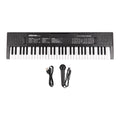 BIGFUN 61 Key Electronic Keyboard Piano Dual Speakers 8 Tones 5 Rhythms 5 Drums Percussions 6 Demos Musical Instrument with Mic
