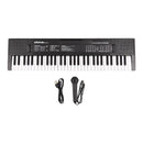 BIGFUN 61 Key Electronic Keyboard Piano Dual Speakers 8 Tones 5 Rhythms 5 Drums Percussions 6 Demos Musical Instrument with Mic
