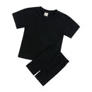 2024 Teenage Girls Summer Sport Outfits Solid Cotton Breathable Kids Clothes Children Korean Lounge Tracksuit Kids Sport Suit