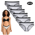 6pcs Women's Panties Sexy Underwear Women Briefs Brazilian Lingerie High Waist Female Underpants Plus Size