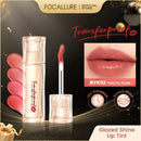 FOCALLURE Glazed Shine Liquid Lipstick Waterproof Lightweight Lip Glosses Transferproof Moisturizing Lip Tints Makeup Cosmetics