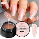 MEET ACROSS 8ml Aurora Extension Nail Gel Polish Glitter Sparkling Nail Art Semi Permanent Building Gel For Nails Manicure