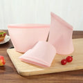 Thickened Fresh-keeping Silicone Food Storage Bag Three Color Double Gauge Zipper Reusable Zip lock Bag Kitchen Food organizer