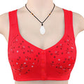 Comfortable Cotton Bras For Women Wireless Bra Front Closure Underwear Soft Lingerie Large Bust