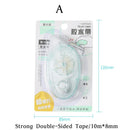 Journamm 10m*8mm Strong Double Sided Adhesive Glue Tape DIY Scrapbooking Office Stationery Supplies High Viscosity Roller Tape