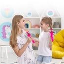 Kids Microphone with Stand Karaoke Mic Speaker with Lights Music Instrument Toys Singing Machine Birthday Gift for Girl Boy