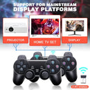 4K HD Wireless Controllers 40000+ Games 2.4G Arcade Console Support TF Card Expansion TV Mini Game Console Max 256GB for PS1
