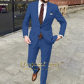 Men's Khaki Suit 2-piece Set - Swallowtail Suit Handsome Wedding Suit Men's British Style Custom Men's Suit Jacket Trousers