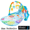 Baby Fitness Stand Music Play Gym Activity Toys Newborn Piano Crawling Blanket Pedal Game Pad Early Education 0-36 Months Gifts
