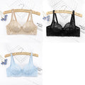 ALLTOOALL 3PC Women Sexy Lace Bras Plus Size Push Up Bralette Female Underwired Underwear Hollow Out Lingerie Embroidery Bra