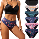 1pcs Girls Children Cotton Menstrual Panties For Teenager Printing Fabric Underwear 4-Layer Medium Flow Absorption Ladies Briefs