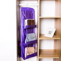 Double Sided Bag StorageBag Multi Functional Hanging Dust Bag Grid Bag SortingBag for Cabinet Storage Closet Organizer
