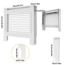 S M L XL Extra Tall 92CM Radiator Cover MDF Cabinet Grill Shelf Fence Panel Barrier