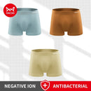MiiOW 3Pcs Ice Silk Boxers Man Underwear Seamless Breathable Sexy Underpants Male Antibacterial Men's Panties Man Boxer Briefs