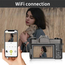 4K Digital Camera For Photography and Video Auto focus Anti-Shake 48MP Compact Vlogging Camera 3' '180°Flip Screen with Flash