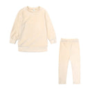 1-7Y Kids Baby Girls Fashion Velvet Outfits Toddler Pullover Top + Leggings Pants Clothes Winter 2Pcs Children Tracksuit Sets