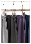 380g Men's Plus Size 100% Cotton Acid-Washed Casual Long Pants Jogger Sports Trousers Male High Quality Retro washing Sweatpant