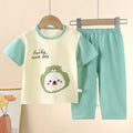 Children's Sets Cotton Kids Clothes short Sleeve Home  Sleepwear Children's Clothing Boy Girl Spring and summer Tops Pants Suits
