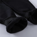 Men's Black Sport Casual Sweatpants 2024 Autumn Winter Warm Fleece Lined Ankle-Banded Trouser With Pocket Plus SIze Baggy Pants