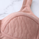 Comfortable Cotton Bras For Women Wireless Bra Front Closure Underwear Soft Lingerie Large Bust