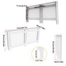 S M L XL Extra Tall 92CM Radiator Cover MDF Cabinet Grill Shelf Fence Panel Barrier