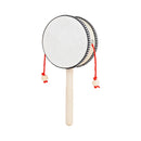 4 Inch Hand Shake Wooden Black Side Drum Orff Musical Instrument Rattle Childhood Classic Traditional Rattle Children Gifts Toys